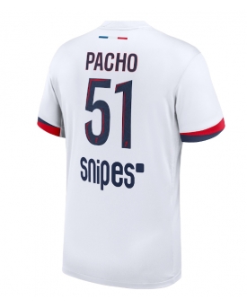 Paris Saint-Germain Willian Pacho #51 Maglia Gara Trasferta Repliche 2025-26 Maniche Corte Paris Saint-Germain Willian Pacho #51 Maglia Gara Trasferta Repliche 2025-26 Maniche Corte